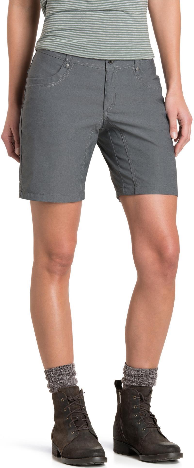 Trekr Shorts, 8" Inseam - Womens - charcoal 1