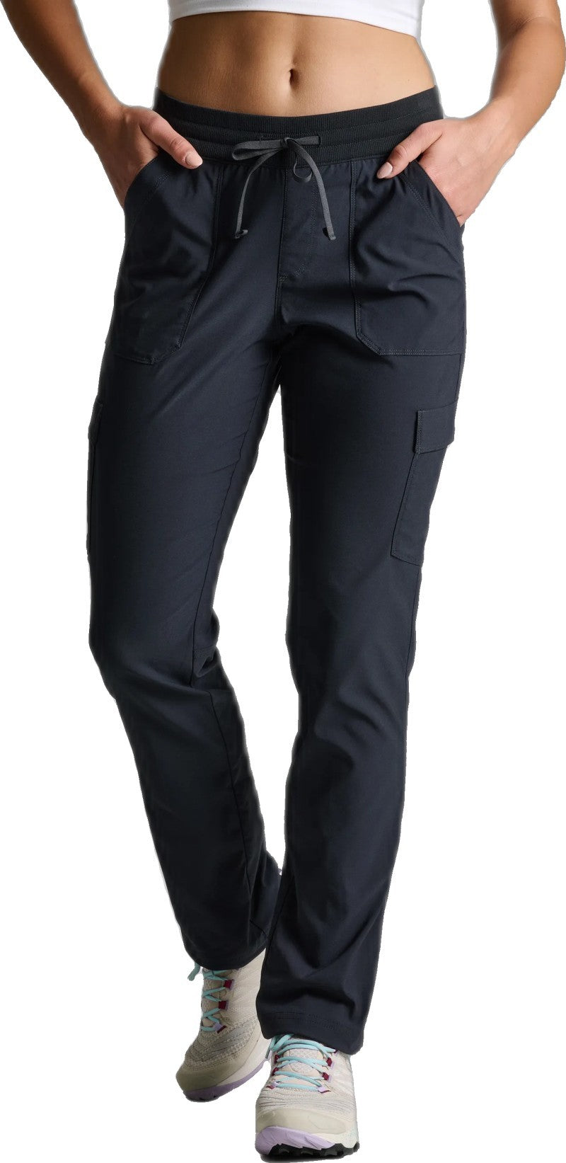 Trekr Straight Pants, Short - Womens - black 1