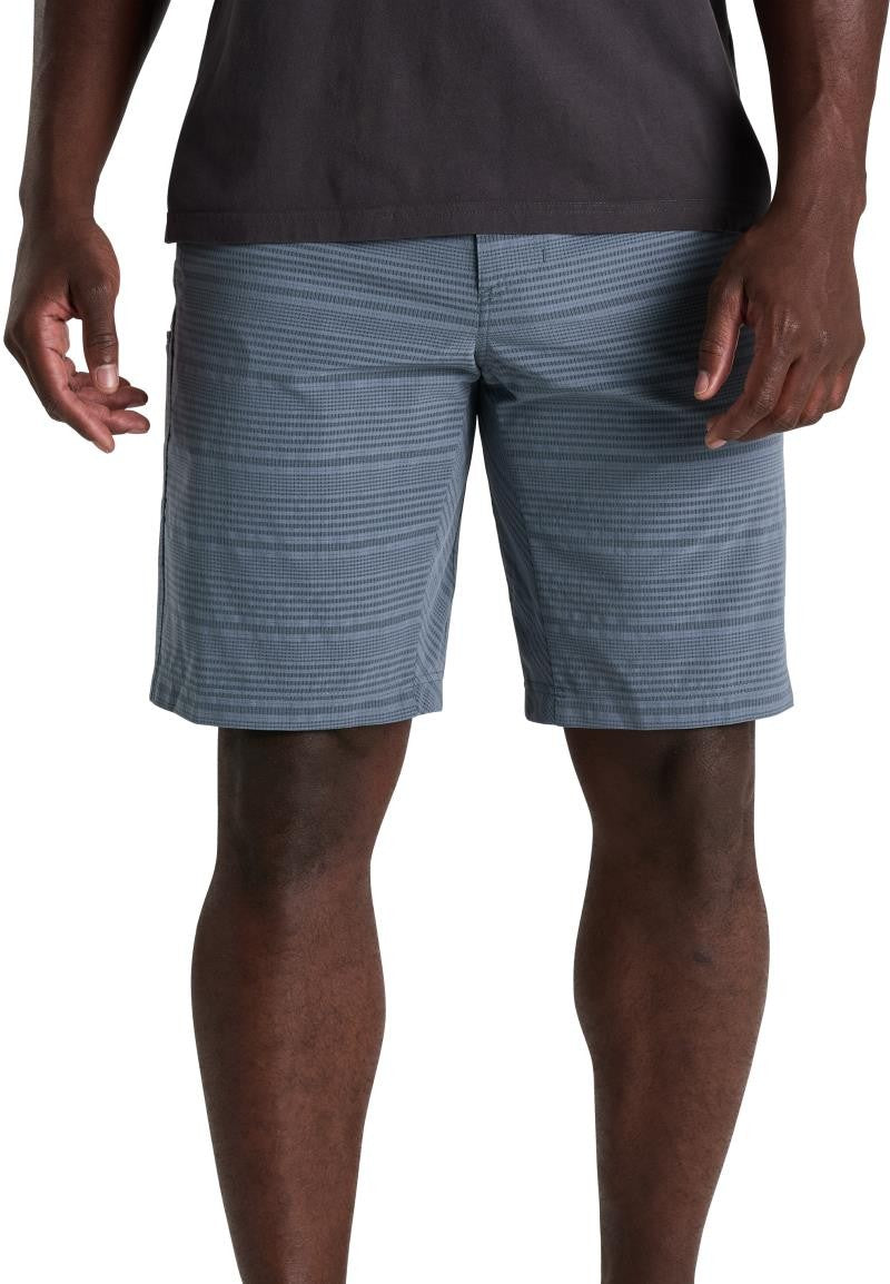 Upriser Shorts, 10" Inseam - Mens - charcoal blue stripe 1