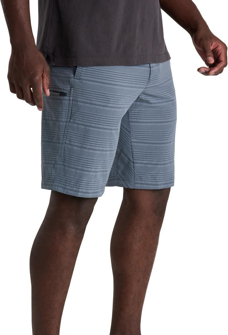 Upriser Shorts, 10" Inseam - Mens - charcoal blue stripe 1