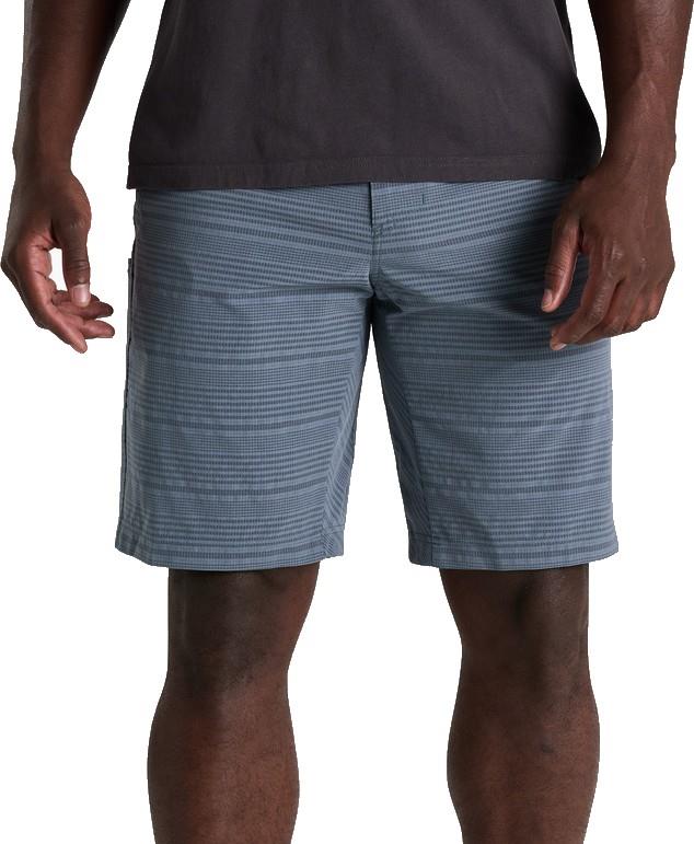 Upriser Shorts, 8" Inseam - Mens - charcoal blue stripe 1