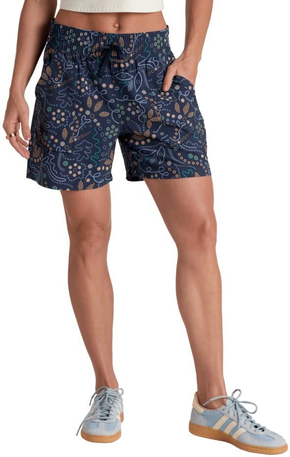 Vantage Axis Shorts, 5" Inseam - Womens - indigo print 1