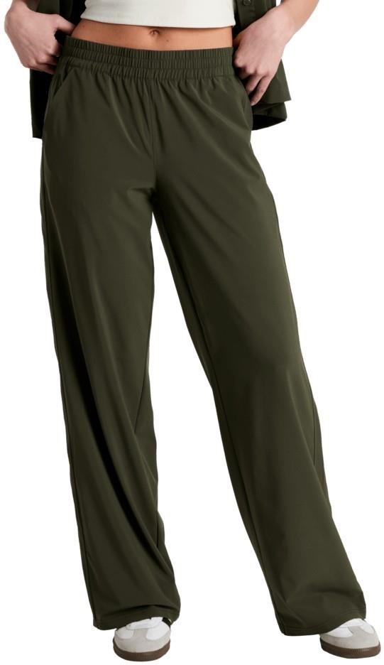Vantage Wide Leg Pants, Short - Womens - black olive 1