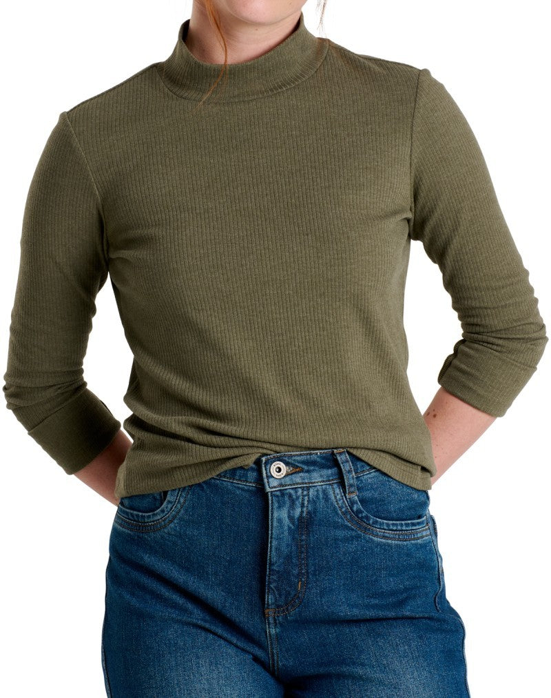 Verona Rib LS - Womens - vine 1