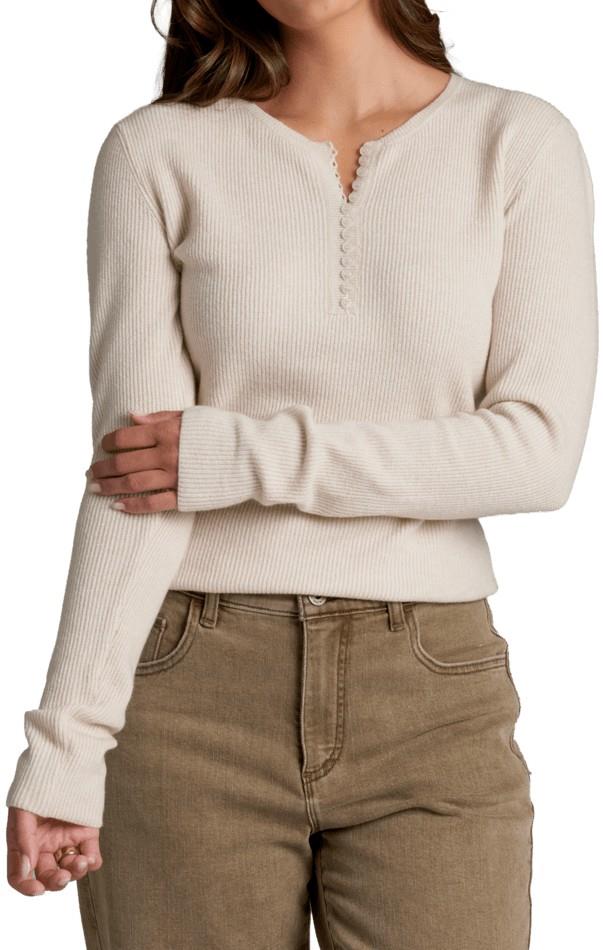 Vesper Henley Sweater - Womens - dove 1