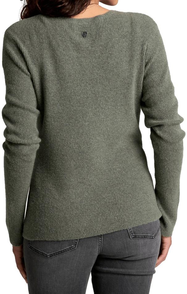 Vesper Henley Sweater - Womens - soft pine 1
