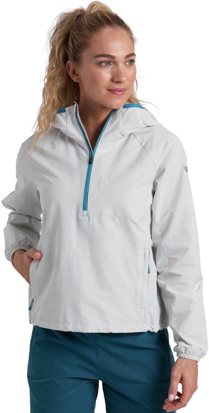 Wander 1/2 Zip - Womens - mist 1