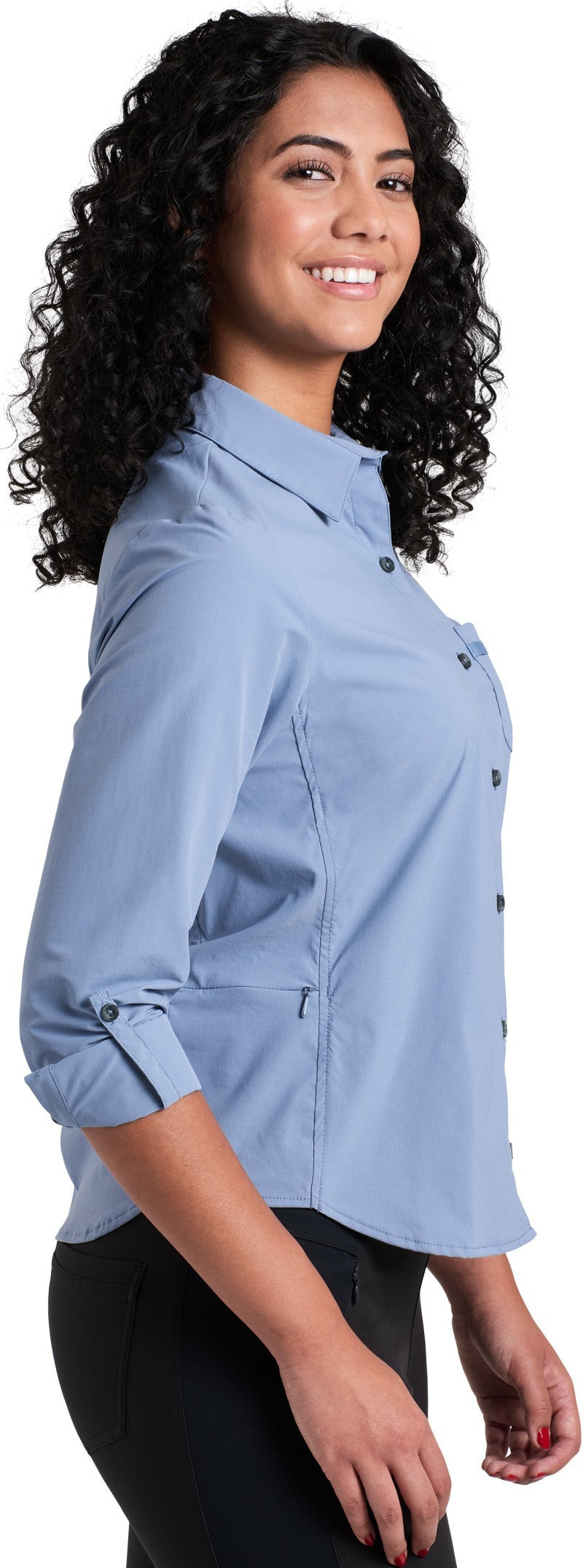Wander LS - Womens - blue cove 1