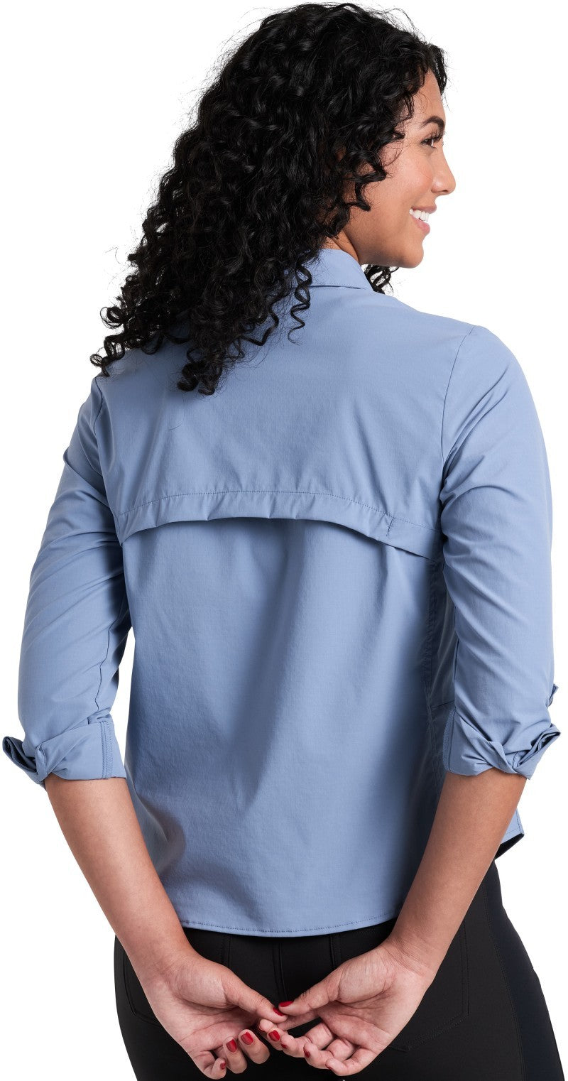 Wander LS - Womens - blue cove 1
