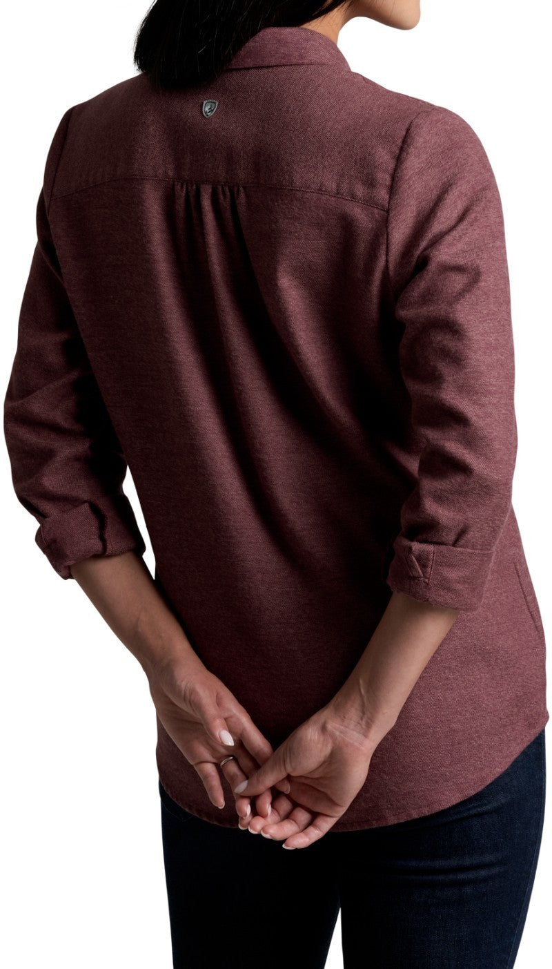 Whisper Flannel - Womens - raisin 1