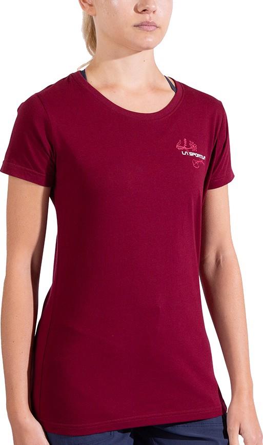 Climb Flower T-Shirt - Womens - redwood / azalea 1