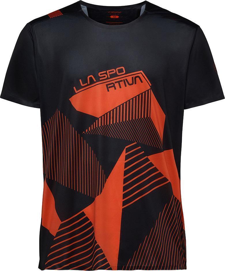 Comp T-Shirt - Mens - Black / Cherry Tomato 1