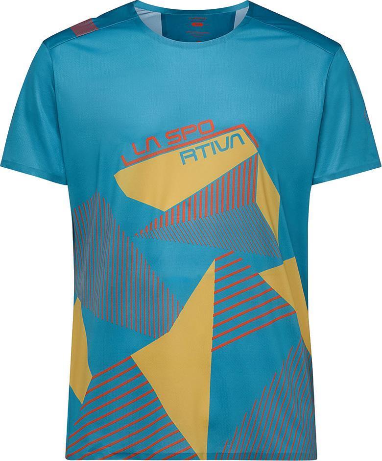 Comp T-Shirt - Mens - Tropic Blue / Bamboo 1