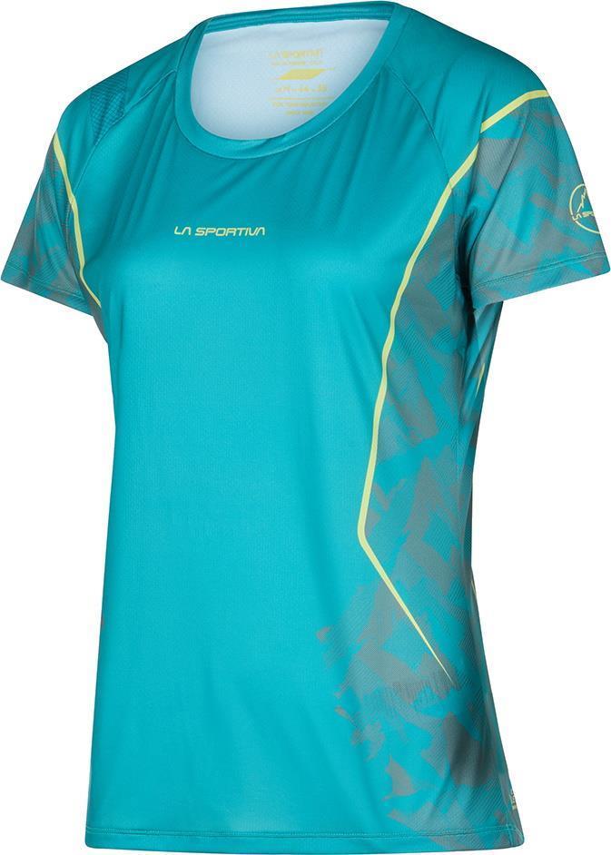 Pacer T-Shirt - Womens - lagoon / cherry tomato 1
