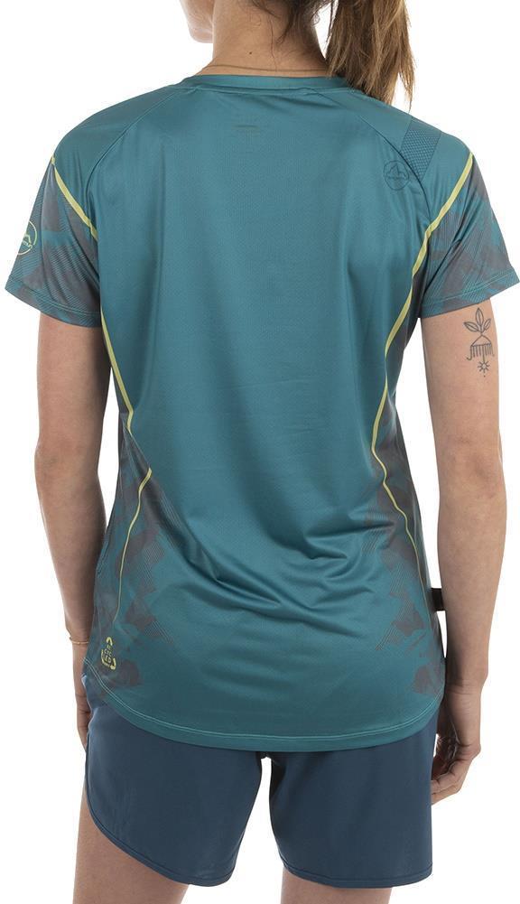 Pacer T-Shirt - Womens - lagoon / cherry tomato 1