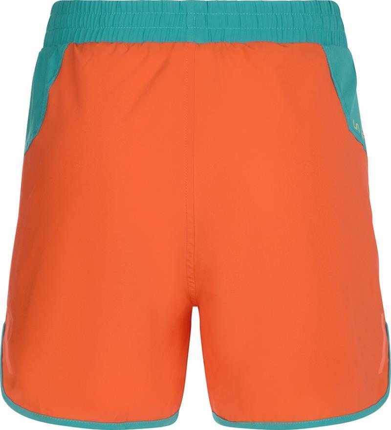 Sudden Shorts - Womens - Lagoon / Cherry Tomato 2