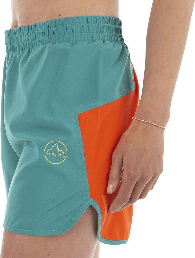Sudden Shorts - Womens - Lagoon / Cherry Tomato 3