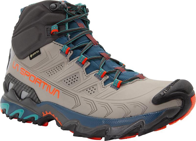 Ultra Raptor II Mid Leather GTX - Womens - grey / cherry tomato 1