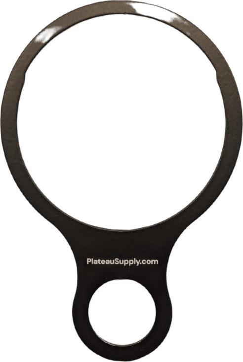 Wide Mouth Aluminum Tether Ring for 32 oz Bottles - matte black 1