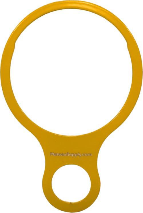 Wide Mouth Aluminum Tether Ring for 32 oz Bottles - yellow 1