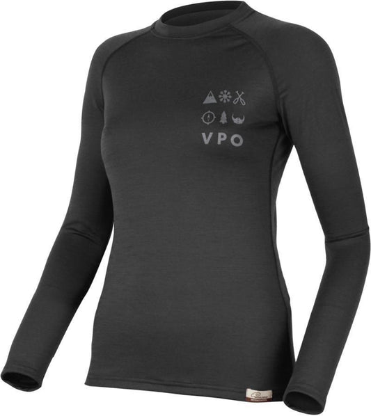 30 Year 100% Merino Wool LS T-Shirt - Womens - Black (9090) 1