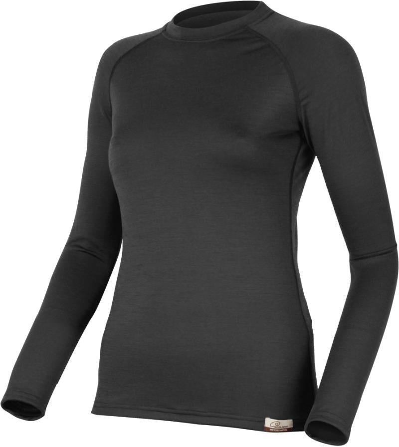VPO 100% Merino Wool LS T-Shirt - Womens - Black (9090) 1