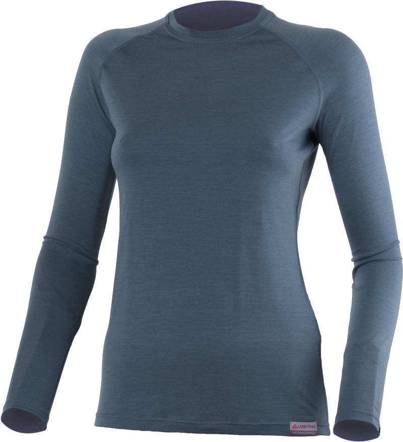 VPO 100% Merino Wool LS T-Shirt - Womens - Steel Blue (5656) 1
