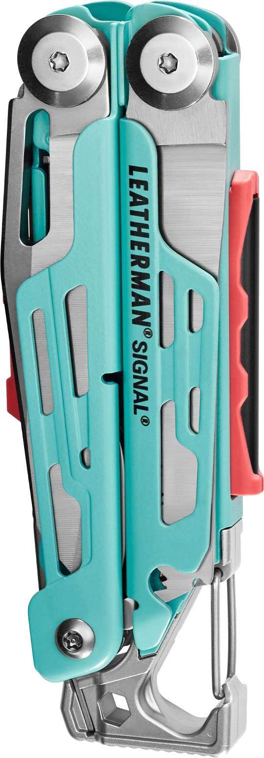 Signal - Nylon Large Sheath - Aqua / Silver 2