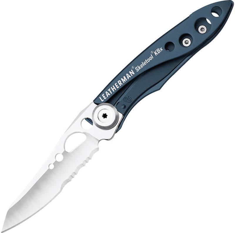 Skeletool KBX Knife - No Sheath - Denim Blue 1