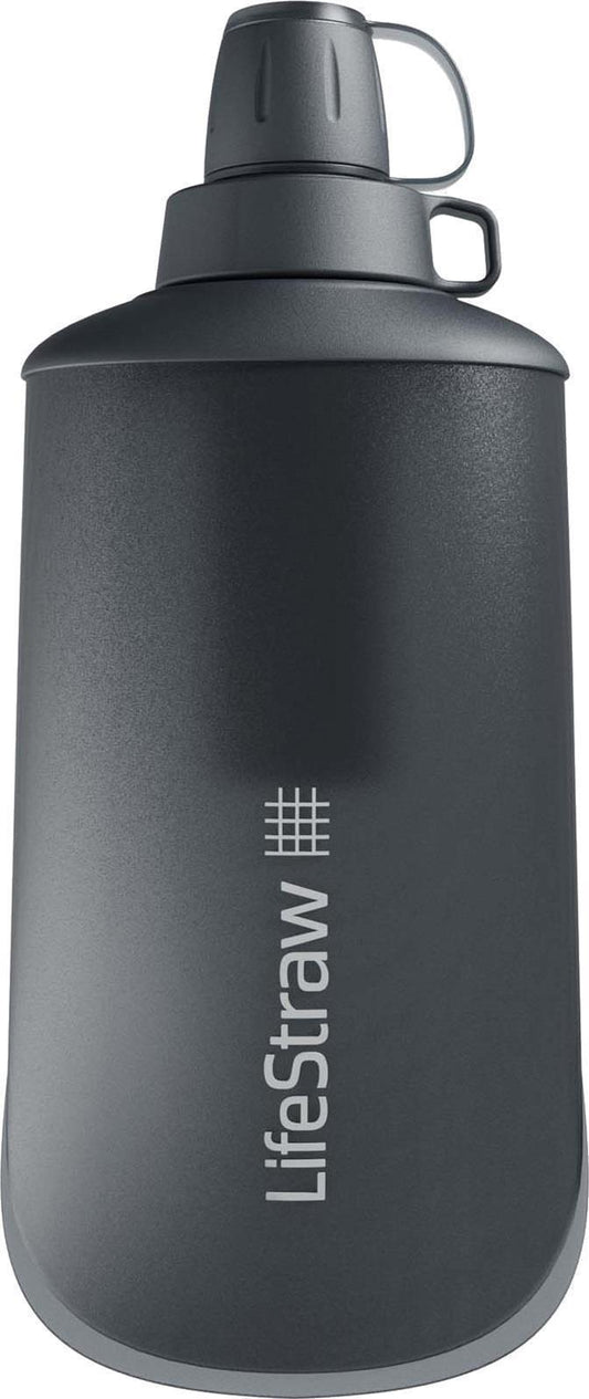 Peak Collapsible Squeeze Bottle Filter System - 650ml / 22oz - Dark Mountain Gray 1