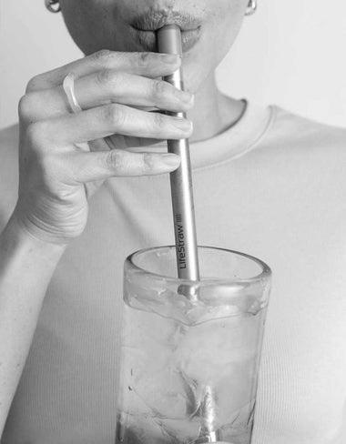 SIP Personal Water Filter Straw w/ Case - midnight blue 1