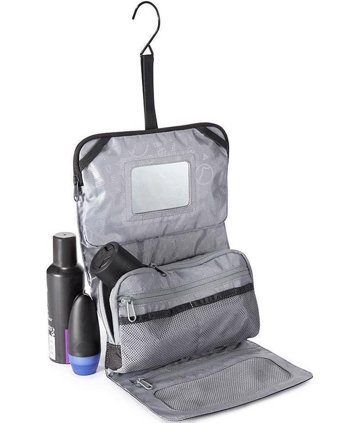 Roll Up Wash Bag - anthracite 1
