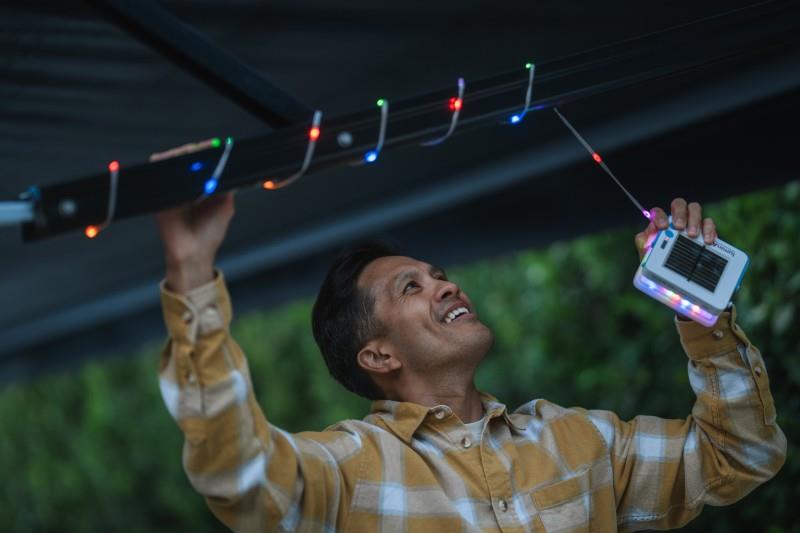 Solar String Color with Phone Charger - not applicable 1