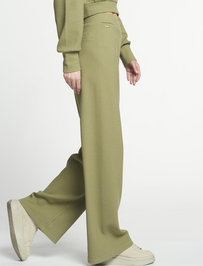 Moon Classic Flared Pants - Womens - Pale Green 2