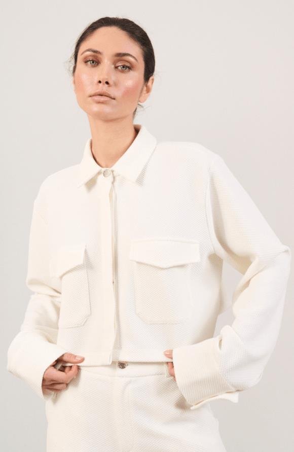 Moon Classic Short Blouse - Womens - Marshmellow 1