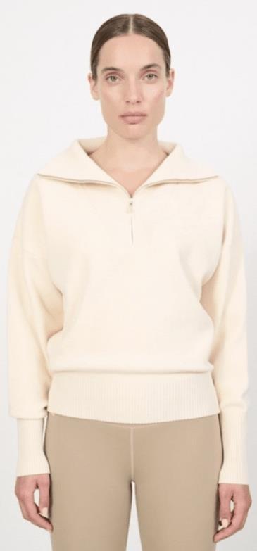 Olly Half-Zip Sweater - Womens - Marshmellow 1