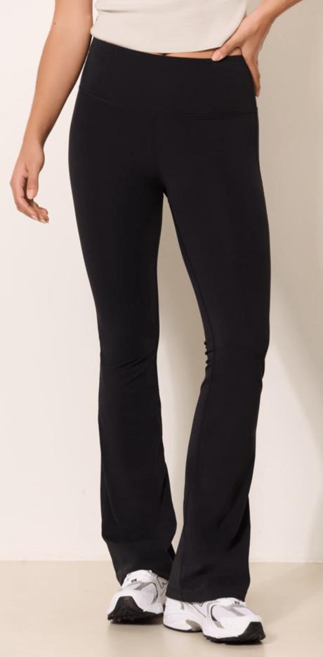 River Lift Highwaisted Flare Leggings - Womens - Black 1