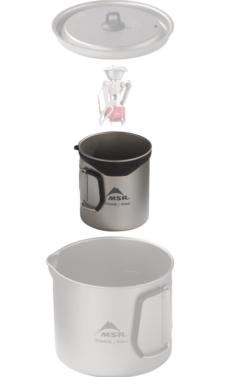 Titan Kettle 900ml - Titanium 5