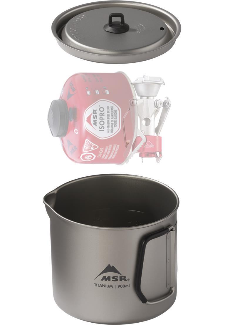 Titan Kettle 900ml - Titanium 6