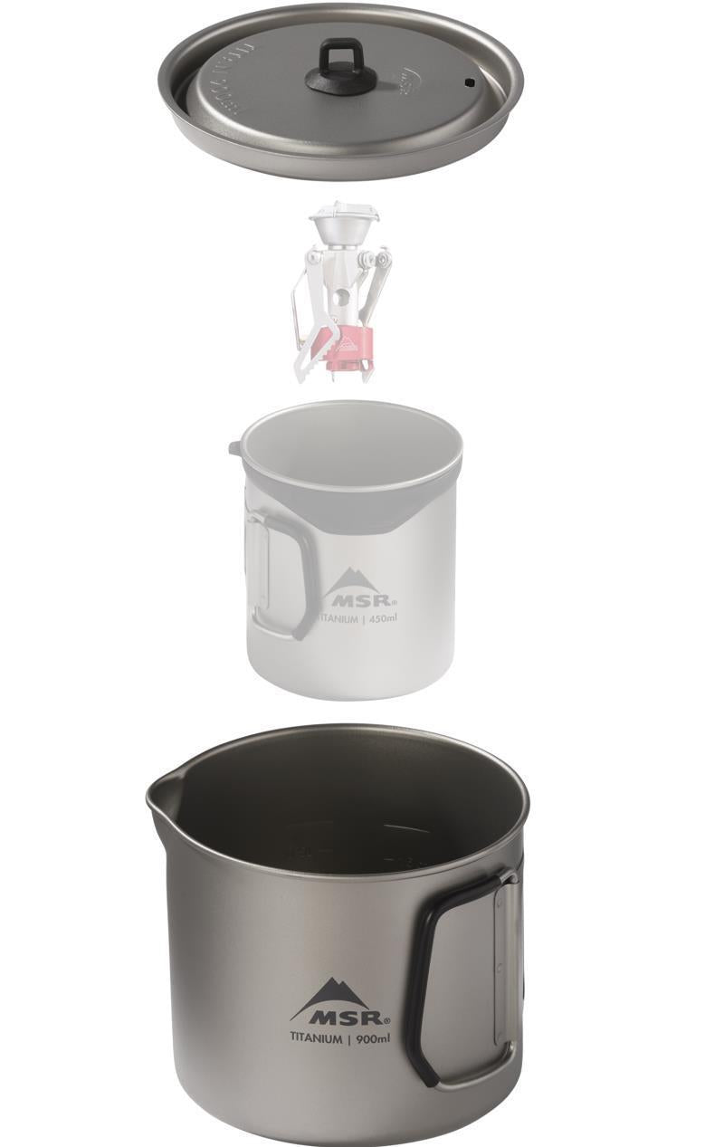 Titan Kettle 900ml - Titanium 7