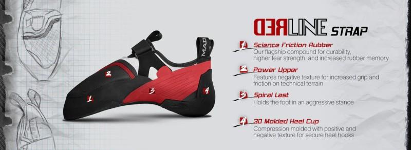 RedLine Strap - Mens - red / white 1