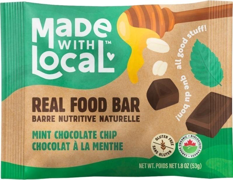 Real Food Bar - Organic  - chocolate mint chip 1