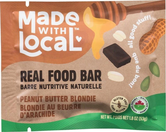 Real Food Bar - Organic  - peanut butter blondie 1