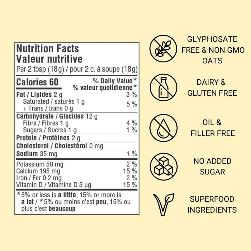 Unsweetened Vanilla Oat Milk Powder - not applicable 1