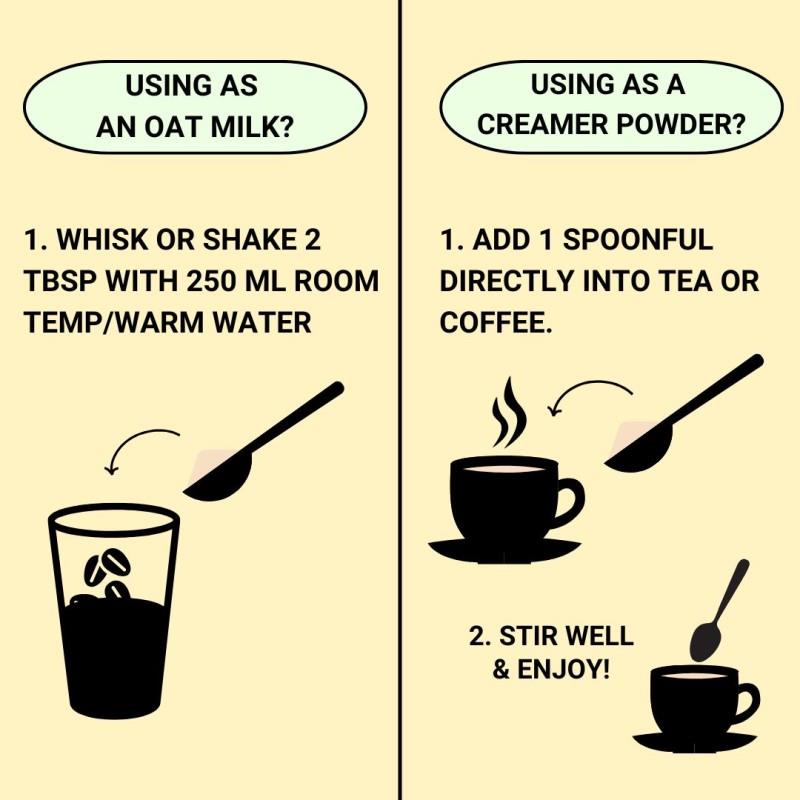 Unsweetened Vanilla Oat Milk Powder - not applicable 1