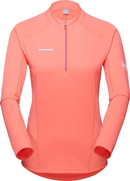 Aenergy FL Half Zip LS - Womens - Salmon / Terracotta 1