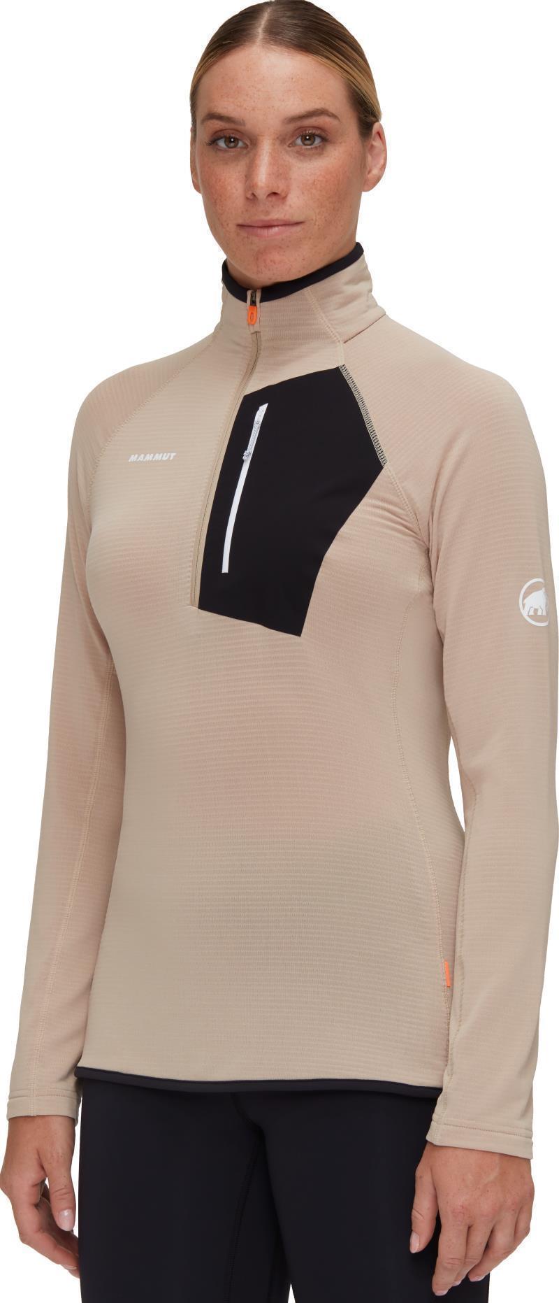 Aenergy Light ML Half Zip Pullover - Womens - Savannah / Black 2