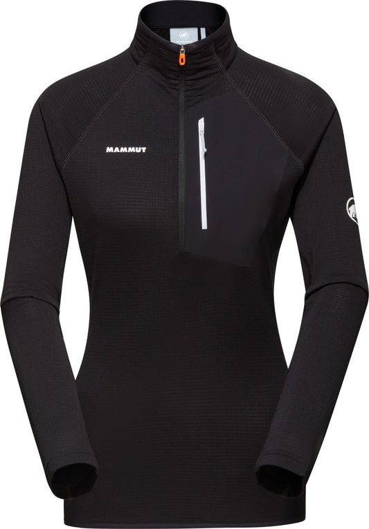 Aenergy Light ML Half Zip Pullover - Womens - black 1