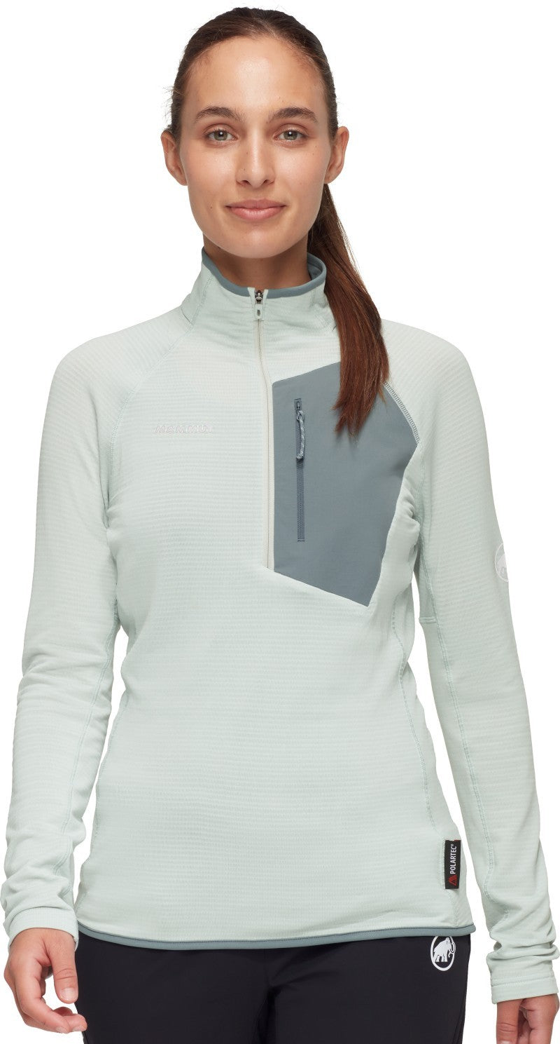 Aenergy Light ML Half Zip Pullover - Womens - silver sage / strata 1