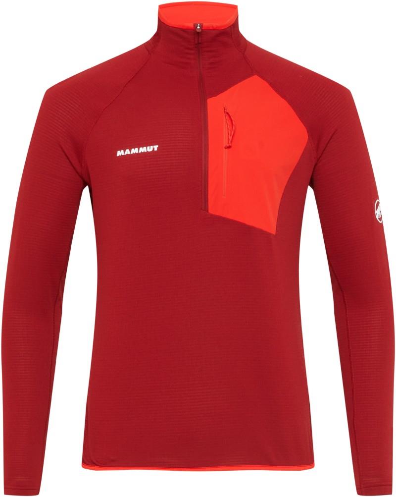 Aenergy Light ML Half Zip - Mens - dark mammut red / mammut red 1